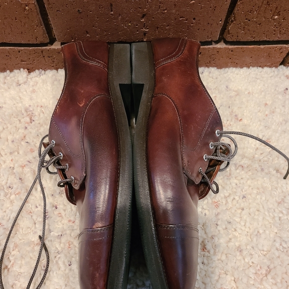 Allen Edmonds Brown Cap-Toe Oxford Lace-Up Dress Shoes Size 9 1/2 D - Picture 6 of 12